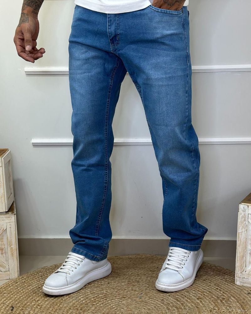 Calça jeans store masculina azul tradicional