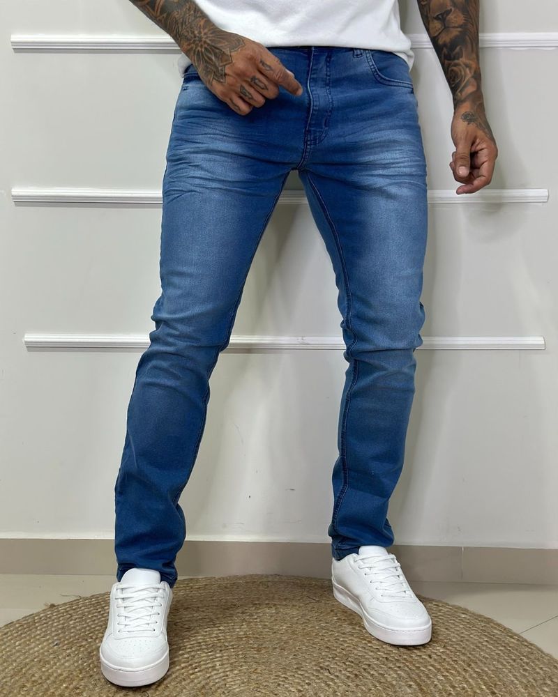 Calça slim hot sale