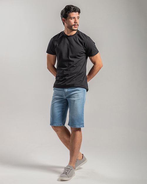 Bermuda Jeans Masculina Reta
