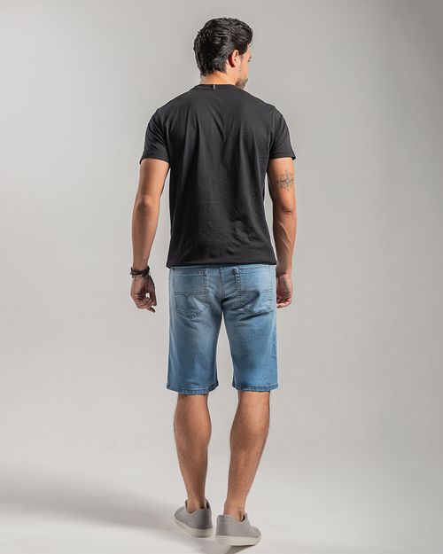 Bermuda Jeans Masculina Reta