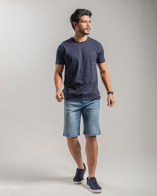 Bermuda Jeans Masculina Slim