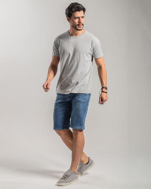 Bermuda Jeans Masculina Slim
