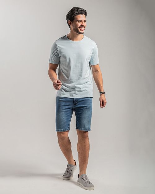 Bermuda Jeans Masculina Slim