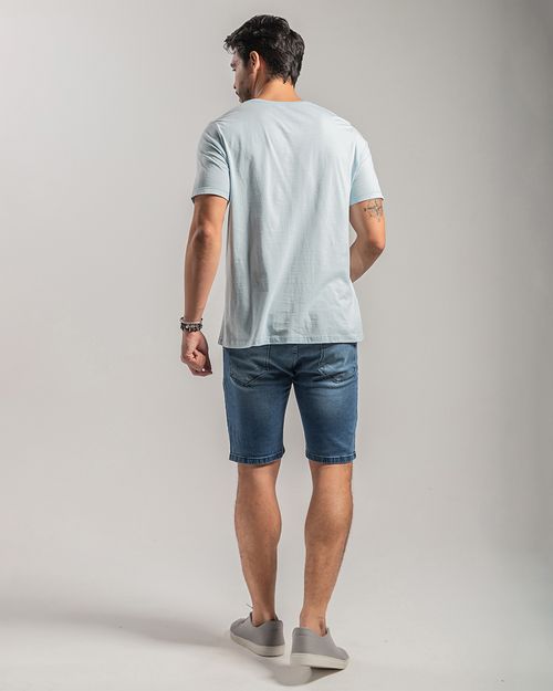 Bermuda Jeans Masculina Slim