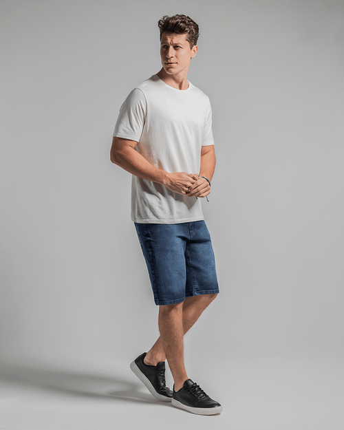 Bermuda Jeans Masculina Slim